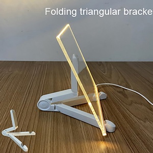 <b>LED</b> Acrylic Memo/Message Board 15x15cm with Lamp <b>Light</b> Stand Charming Mood <b>LED</b> Night <b>Light</b> - Product Image 3