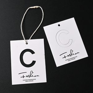 Etiquetas colgantes de papel ecológicas sostenibles de la mejor calidad directas de fábrica de China para ropa con logotipo propio China - Product Image 6