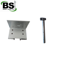 Supports de fixation pour pieux hélicoïdaux, supports de fixation réglables pour terrasse