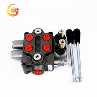 Válvula de Control Direccional Hidráulica Monobloque Manual de 2 Palancas Junbao Wholesale ZD-L102-2, 40Lpm, 315Bar, para Tractor y Cargador