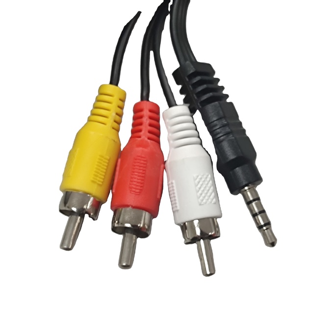 On Sale at Clearance Price AV Cables 3.5 MM to 3 RCA MALE-MALE Cables Audio and Video Cables