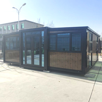 Tony House - Casa Prefabricada de Habitaciones, Cabaña Plegable de 20 pies, Almacén Móvil de 4 Dormitorios sobre Ruedas, Contenedor de Almacenamiento
