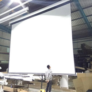 מסך מסך מסך מסך גדול ממונע מסך הקרנה ממונע קיר מסך מסך קיר הבית - Product Image 1