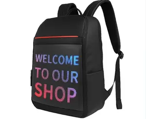 Newest 4.0 Smart Led Backpack LED Screen Dynamic Advertising Backpack DIY Wireless Wifi Control Motorcycle Led Display Backpack