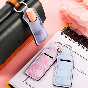 Toptan fiyat RTS neopren dudak parlatıcısı tutucu anahtarlık bileklik - Product Image 4