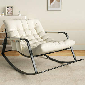 Chaise longue adulte chaise berçante maison décontracté chaise longue salon <span class=keywords><strong>Double</strong></span> confortable inclinable canapé chaise intérieur - Product Image 3