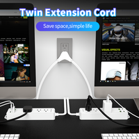 Kabel Ekstensi Ganda 14 in 1 dengan Splitter USB 6 Stopkontak untuk Penggunaan Industri Desain Baru