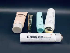 Tabung Plastik Lunak dengan Tutup Sekrup, Tabung Kosmetik untuk Kosmetik Gel Lidah Buaya