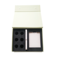Boîte de découverte de parfums avec logo personnalisé en relief |   Kit d'échantillons à fermeture magnétique rigide avec mousse EVA haute densité