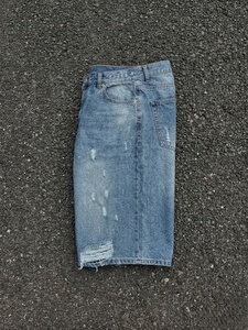 Pantalones Cortos Bermuda de Mezclilla Desgastada para Hombre, Cintura Media, Algodón Lavado, Estilo Casual, Cierre de Botones - Product Image 3