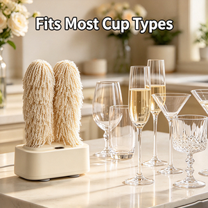 Mini Electric Glass <b>Washing</b> Machine Home Cup Polisher Wine Glass Cleaning Device - Product Image 6