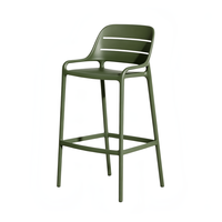 Chaise de bar moderne de luxe en plastique PP, écologique, légère et durable pour restaurants, bars, bars à domicile, bureaux, salons de thé, salles à manger