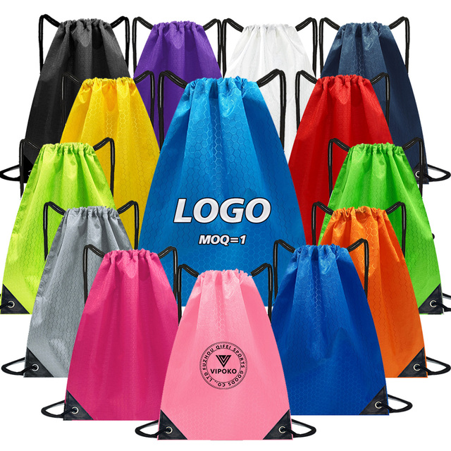 VIPOKO Custom Logo Drawstring Bag Sport  Waterproof Outdoor Sports Backpack Basketball Travel Bag Swimming Gym Drawstring Bags