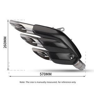 Tuyau d'échappement universel de moto de 51MM changé en <span class=keywords><strong>silencieux</strong></span> à trois trous Cbr500r R3 Z900 <span class=keywords><strong>MT09</strong></span> S1000RR F3 S1000RR Z400 - Product Image 3