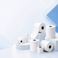 Kertas Thermal Bebas BPA 75*60mm Gulungan Kertas Struk Kasir Gulungan Kertas Printer POS untuk Restoran Ritel Supermarket