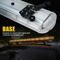 Barre lumineuse d'avertissement LED COB SHINEMIEN de 38 pouces, couleur ambre, pour camion, camionnette, balise d'urgence, clignotant, 12V 24V, boîtier en aluminium étanche, lentille en PC