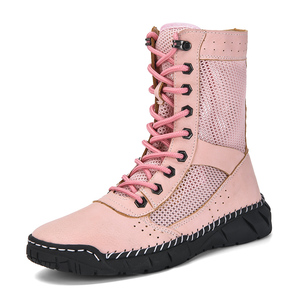 Botas de Trabajo para Hombre y <span class=keywords><strong>Mujer</strong></span>, Botas Cortas Estilo Martin, Botas de Seguridad para Trabajo, Botas Chukka para Senderismo y Excursionismo, con Orificios de Ventilación - Product Image 2