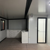 Nuevo Diseño Moderno, Casa Prefabricada en Contenedor Expandible de 20 pies/40 pies, Estructura Prefabricada, Baño Prefabricado, Casa Portátil
