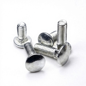 Vis et boulons de chariotage nickelés et zingués à tête demi-ronde large et col carré M4-M8 - Product Image 4