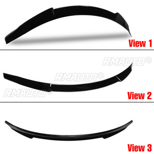 Alerón Trasero de Plástico ABS para la Tapa del Maletero del Acura TLX 2015-2020, Estilo V, Negro Brillante/Fibra de Carbono Real - Product Image 4