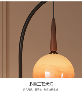 Dropshipping Shopify Vintage Floor <b>Lamp</b> With Integrated Nightstand <b>Mid</b> <b>Century</b> Modern Standing <b>Lamp</b> For Living Room Sofa Side Am - Product Image 6