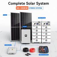 Système d'énergie solaire hybride Eitai 50 kW 60 kW 70 kW 80 kW 100 kW avec batterie au lithium, système de stockage industriel et commercial