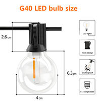 Ampoule LED G40 E12 haute luminosité pour entrepôt, maison, espace commercial, éclairage général