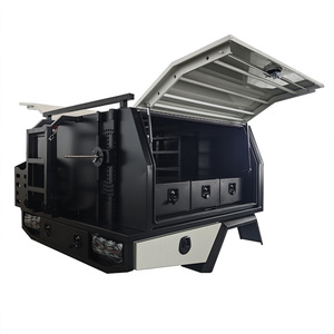 Caja de herramientas de aluminio para aventura al aire libre, portaequipajes con cubierta Tonneau, dosel de bandeja Ute para acampar - Product Image 3
