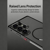 Étui de protection magnétique mat en aluminium avec dissipation thermique pour Samsung Galaxy S25 Plus S24 Ultra S26