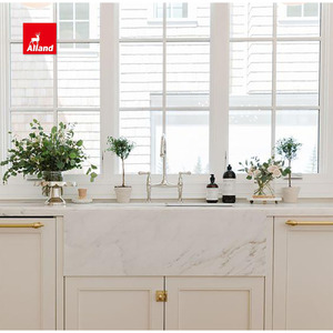 Allandcabinet ตู้ครัวไม้ทันสมัยบางเฉียบออกแบบด้วยหินเกาะสำหรับบ้าน - Product Image 4