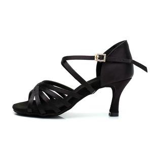 2025 zapatos de baile latino caliente profesional Jazz Salsa <span class=keywords><strong>Samba</strong></span> Rumba Tango zapatos de baile latino salón satén zapatos de baile para mujeres - Product Image 2