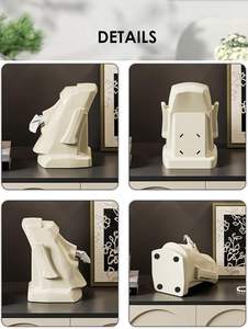 Porte-papier hygiénique de cuisine personnalisé Récipient à serviettes en plastique pour salle de bain Couvercle de boîte à papier de soie - Product Image 4