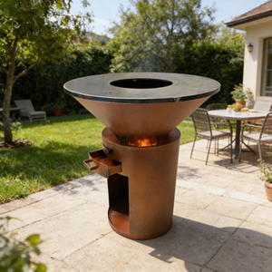 <span class=keywords><strong>Barbacoa</strong></span> de Jardín Fácil de Montar, <span class=keywords><strong>para</strong></span> Camping, con Leña de Pellets de Madera, Bajo Humo, <span class=keywords><strong>Chimenea</strong></span> de Acero al Carbono - Product Image 3