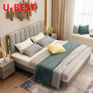 Single Upholstery Sofa Bed Frame Lit 2 Personnes Mueble <strong>Cama</strong> <strong>De</strong> Casal Bedroom Furniture Double Bed King Size Beds - Product Image 3