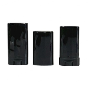 Free Sample <b>Empty</b> Oval <b>Plastic</b> <b>Bottle</b> Sun Stick Tube Container Wholesale White clear Black 15g Deodorant Stick Container - Product Image 4