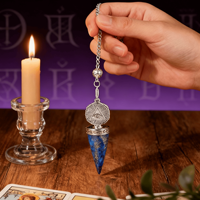 Fabrikpreis Meditations-Reiki-Quarzkristall Hexerei-Stein Spirituelles Allsehendes Auge Kegelpendel für Heilung und Balance