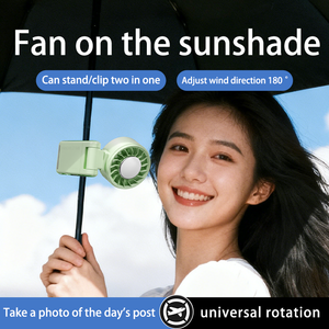 Ventilateur portable personnalisé avec logo, mini-ventilateur de taille haute vitesse sans balais, ventilateur de bureau et de cou rechargeable avec écran LED - Product Image 4