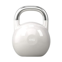 Vente en gros Logo personnalisé couleur poignée en acier inoxydable poids compétition acier Kettlebell