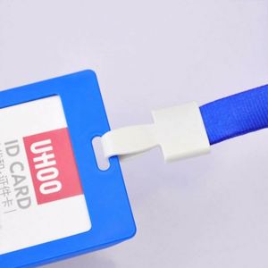 Cordon de cou personnalisé avec logo du fabricant, porte-carte épaissi avec crochet et cordon pour permis de travail ou carte d'étudiant - Product Image 4