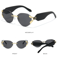 Lunettes de soleil de luxe pour femmes, style vintage, personnalisées, haute qualité, monture tendance, collection 2026 OEM ODM