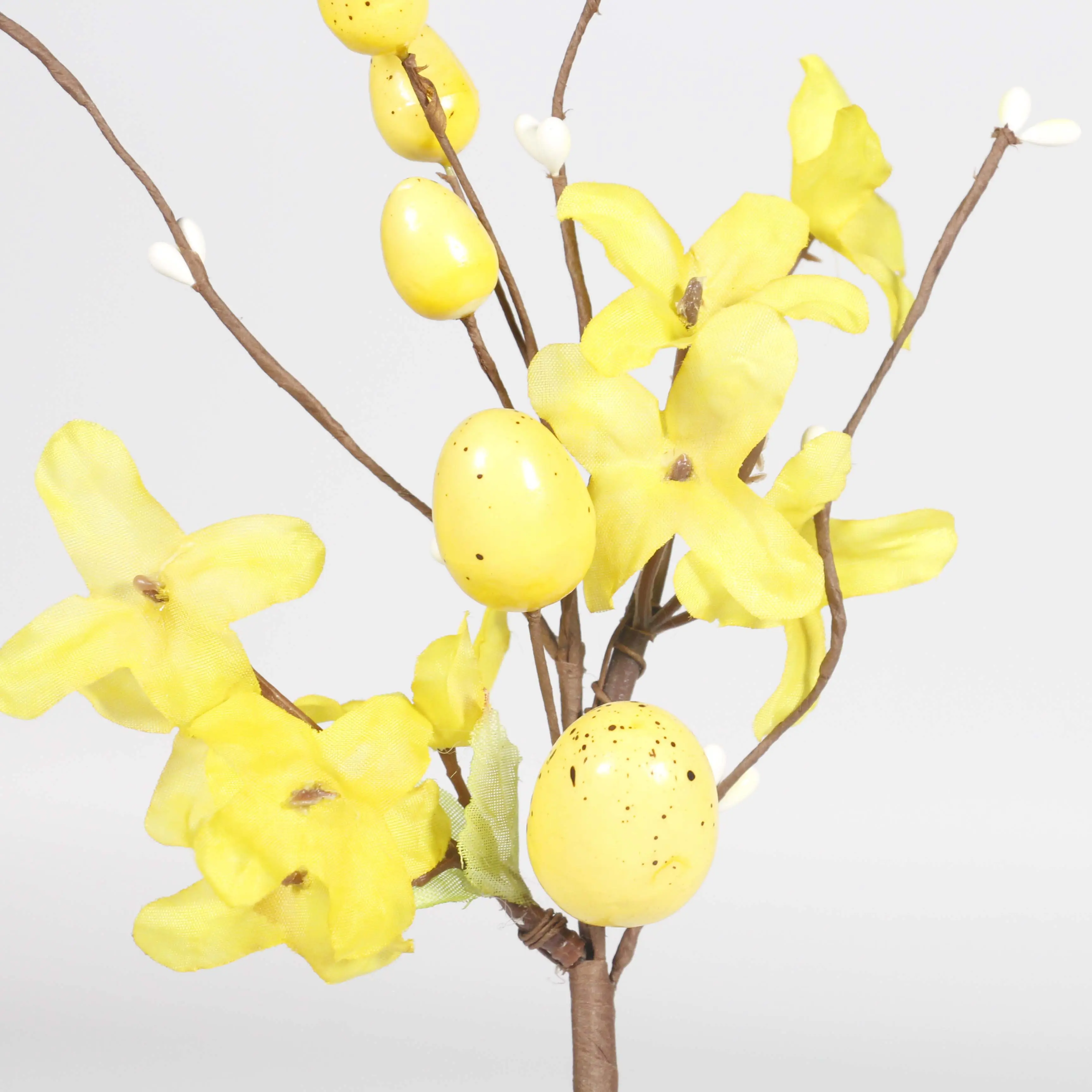 H202266 Wholesale Yellow Wild Flower Hot Sale New Style Creative Easter Egg Tree Branches For Spring Easter Decoration