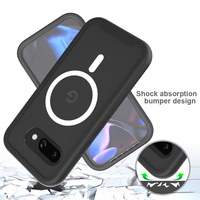 Coque de Téléphone Mobile Tendance 2025 Protection Intégrale 360 pour Google Pixel 8A 9A 8 9 Pro XL avec Protecteur d'Écran PC et Recharge Sans Fil
