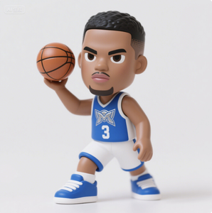 Özel PVC enjeksiyon renk boyama basketbol oyuncu 1990s aksiyon figürleri OEM fabrika 3D karikatür oyuncak tasarım - Product Image 2