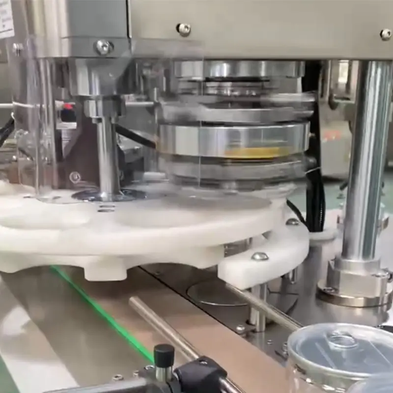 자동 통조림 식품 뚜껑 밀봉 기계 폐쇄 기계 음료 캔 밀봉 기계 자동