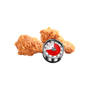 60分警報音調理タイマーキッチンツールステンレス鋼視覚磁気キッチンメカニカルタイマー - Product Image 1