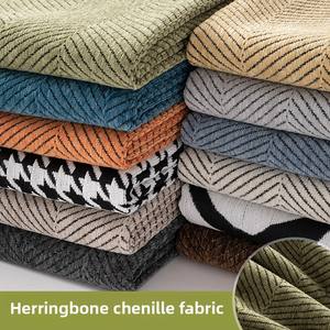 Directo de fábrica, 1,8 m de ancho, tela de chenilla transpirable, patrón de espiga, tejido impreso, certificado EN para sofás textiles para el hogar - Product Image 5