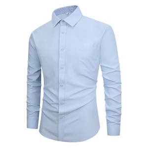 2025 nuovo <span class=keywords><strong>abito</strong></span> da <span class=keywords><strong>uomo</strong></span> sottile da <span class=keywords><strong>uomo</strong></span> camicia da <span class=keywords><strong>uomo</strong></span> con stampa camicia Casual sottile camicia a maniche lunghe - Product Image 6