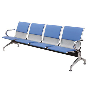 Silla de infusión Bazhou Oulang de acero inoxidable, fila de sillas con cojines, área de espera de hospital, asientos públicos de tres plazas - Product Image 3