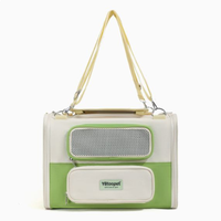 Sac de transport pour animaux de compagnie (chats et chiens) grande capacité en tissu Oxford, tendance, avec fermeture éclair, portable, respirant, multifonctionnel, pour l'extérieur et la voiture