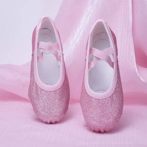 Zapatos de Baile Brillantes para Niñas, Antideslizantes, Planos, Ideales para Ballet - Product Image 1